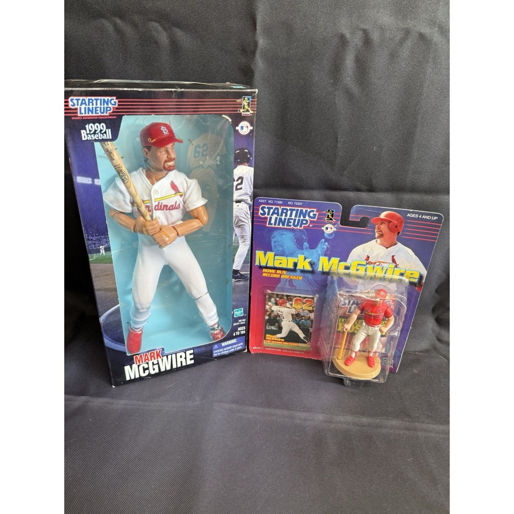 1999 Starting Lineup Mark McGwire St. Louis Cardinals 12" Poseable Figure Lot